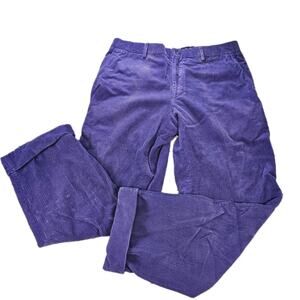 Vintage POLO Ralph Lauren Made in ITALY Purple Corduroy Pants Men’s 36 *Faded